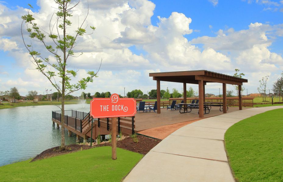 The Dock fishing pond and pier