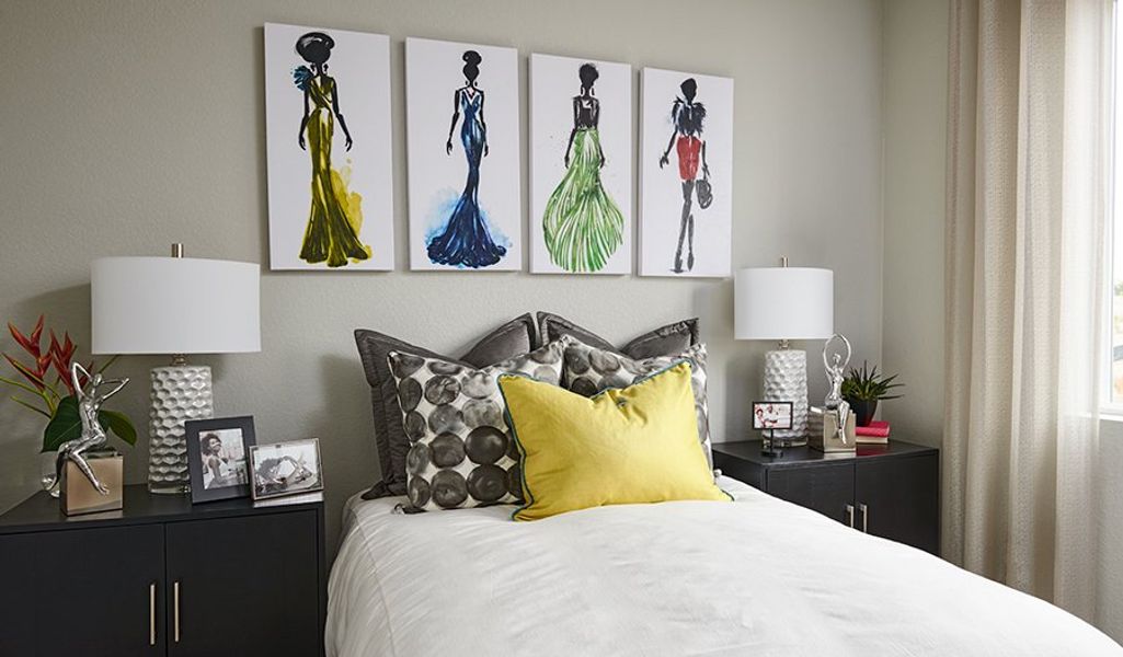 Furnished interior in a model home at The Glen in Colorado Springs (Image 24).