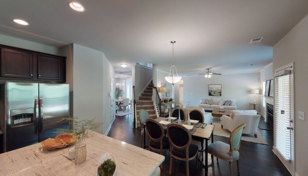 Furnished interior in a model home at Cove Lake Estates in Conley (Image 21).