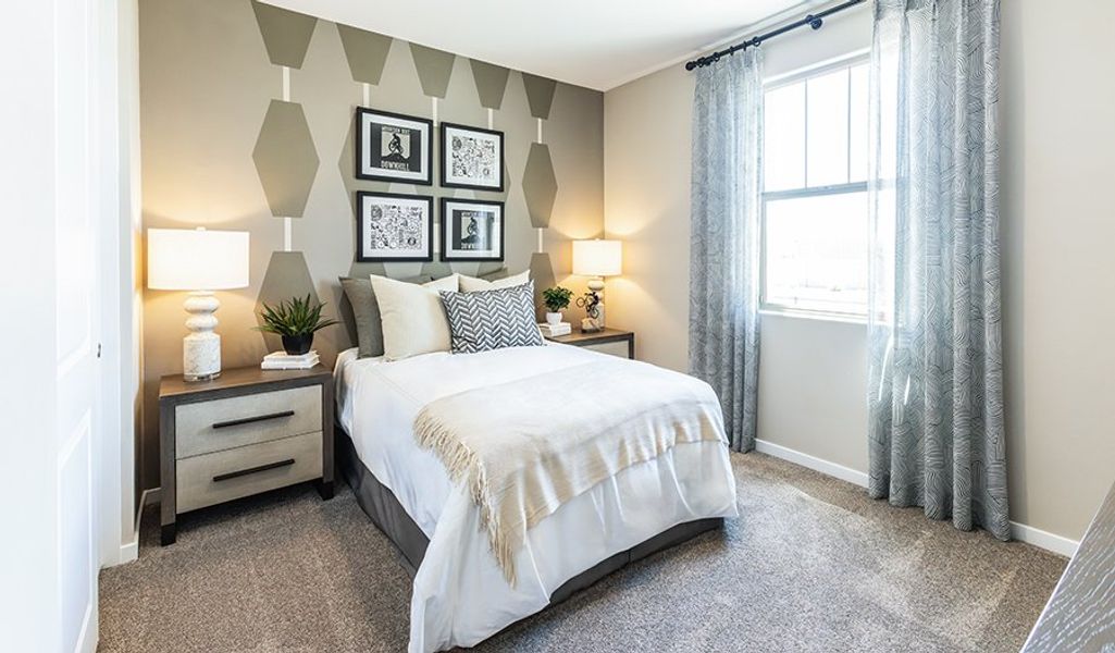 Furnished interior in a model home at Desert Bloom at Monarch in Marana (Image 13).