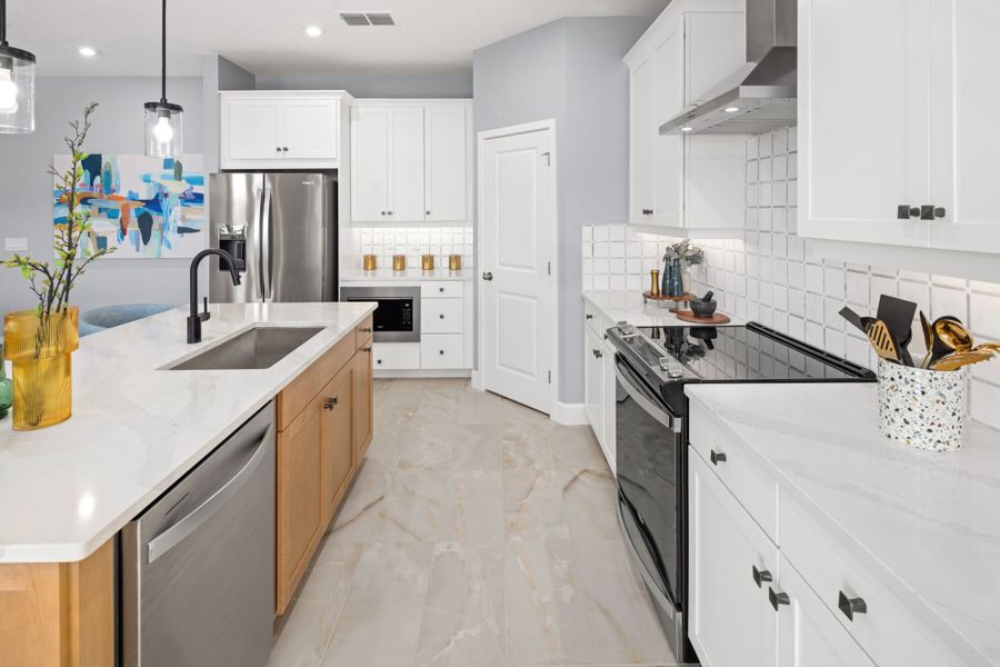 Furnished interior in a model home at Meadowlark Landing in Apopka (Image 46).