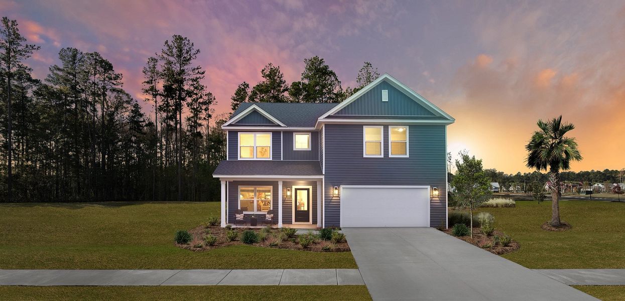 Front exterior of a home in the Tea Farm community, located in Ravenel, SC (Image 3).