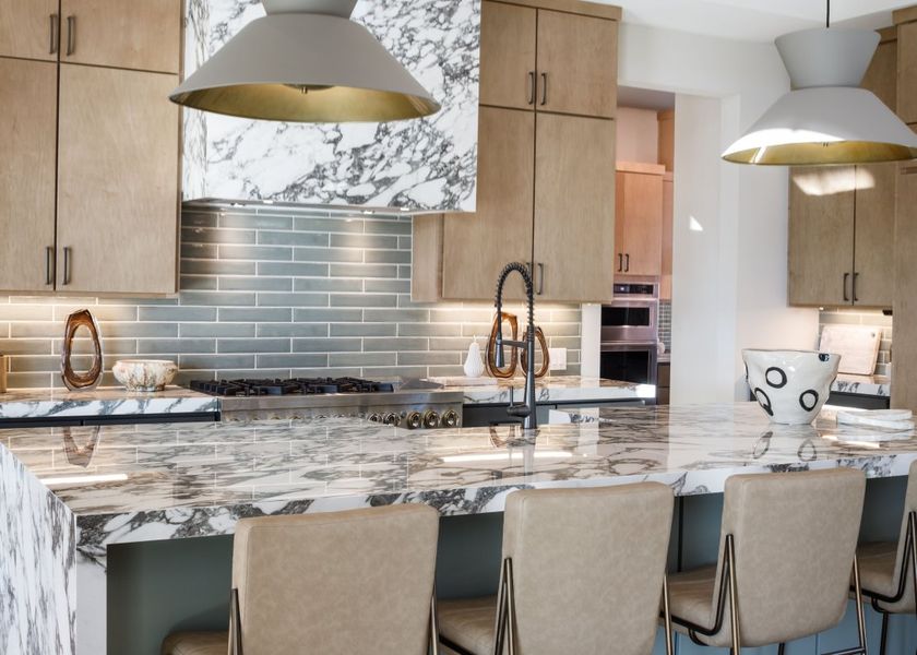 Furnished interior in a model home at Dean Farms in Lucas (Image 35).