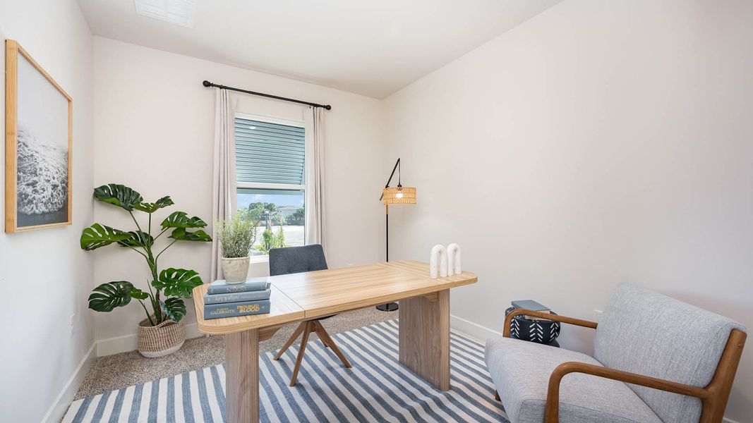 Furnished interior in a model home at Tortuga Cay in Satellite Beach (Image 18). Furnished interior in a model home at Tortuga Cay in Satellite Beach (Image 18).