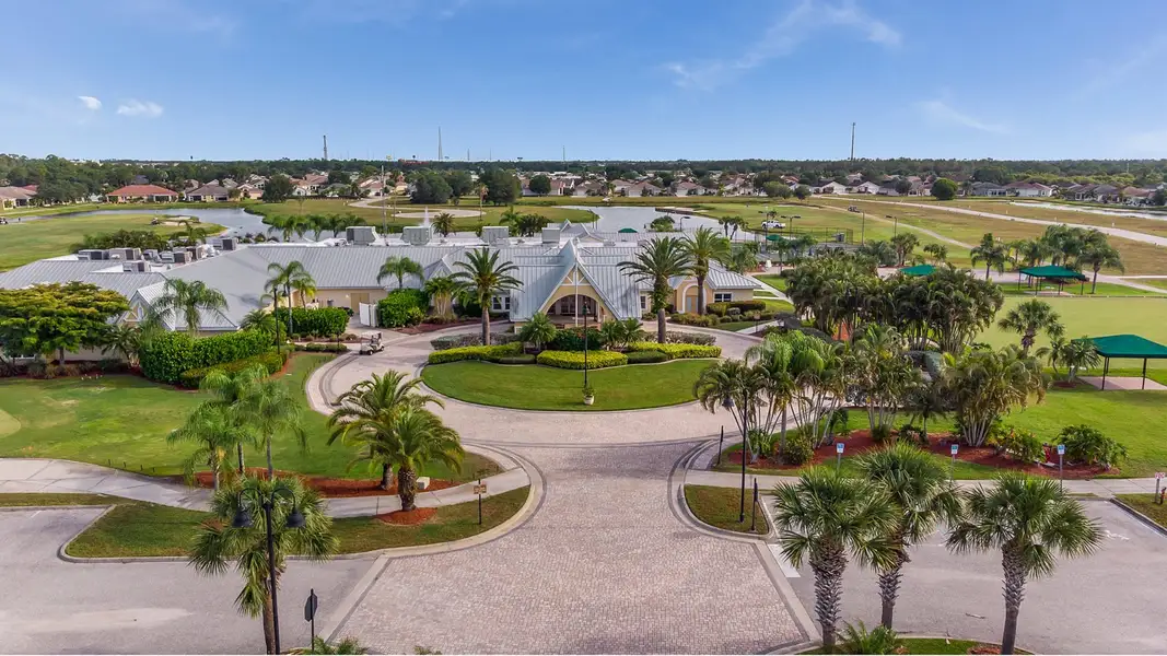 Aerial view of the Kings Gate community in Punta Gorda, FL, showing layout and nearby surroundings (Image 7).