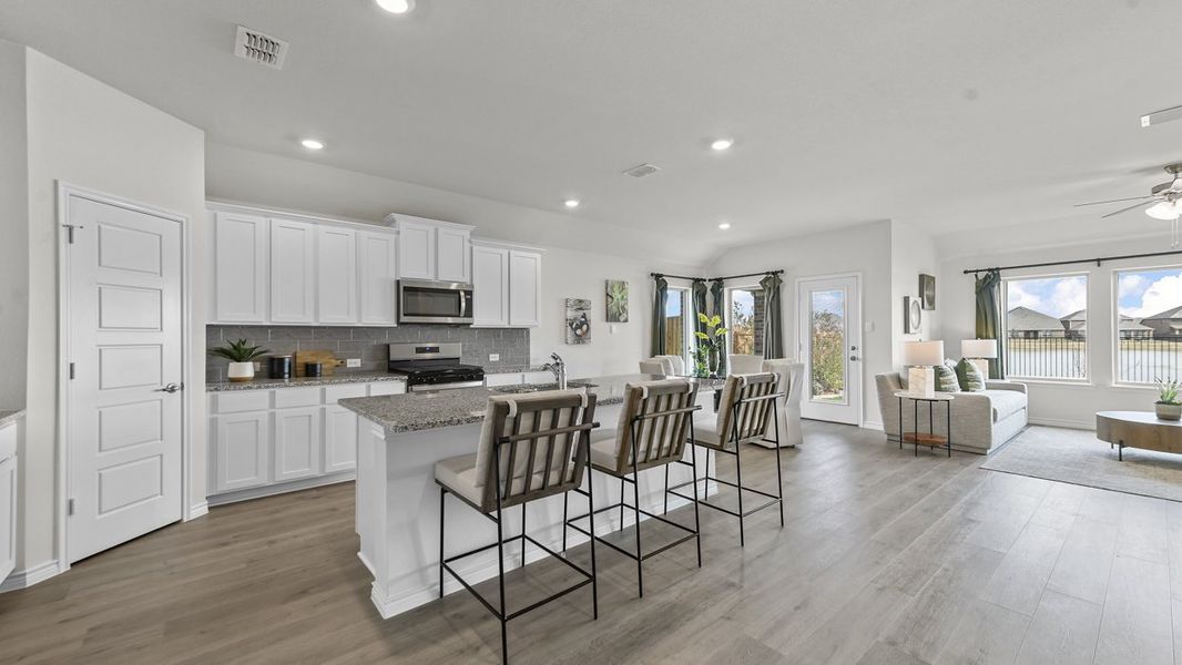 Furnished interior in a model home at Silverado in Aubrey (Image 10). Furnished interior in a model home at Silverado in Aubrey (Image 10).