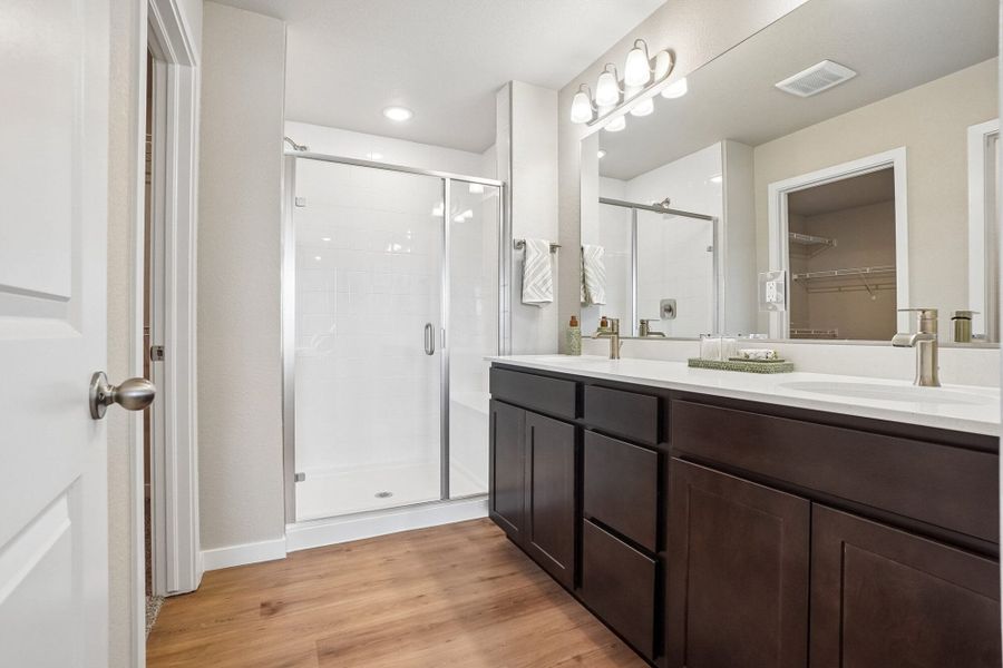 Furnished interior in a model home at Aspen Ranch in Fountain (Image 33).
