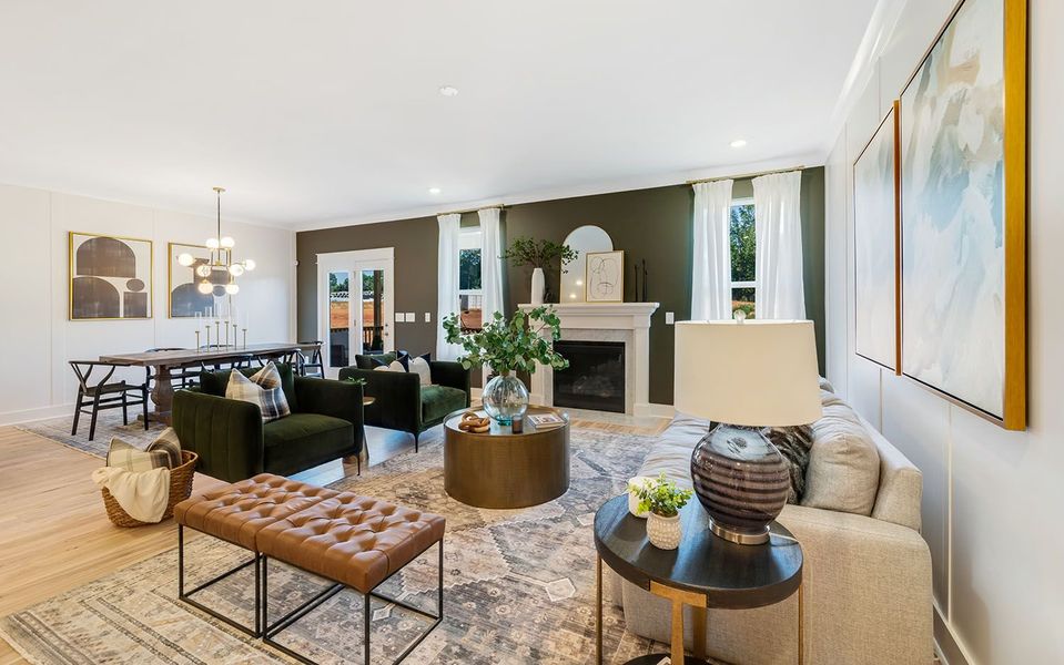 Furnished interior in a model home at Dorris Farm in White House (Image 10).