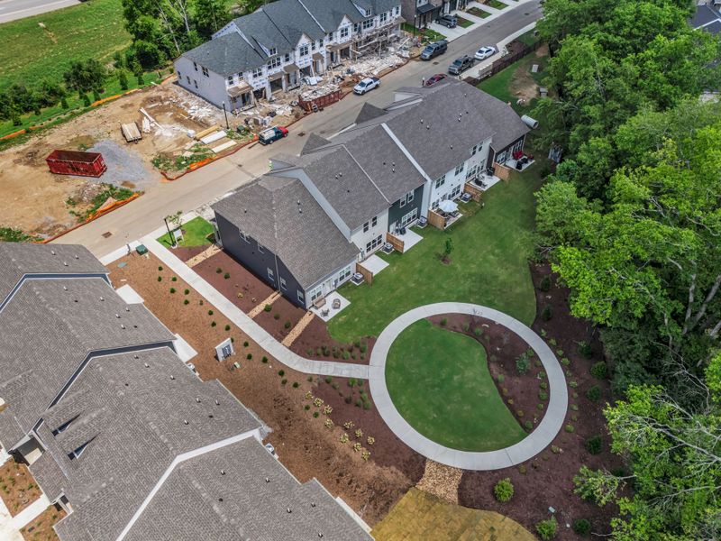Aerial view of the Oxford Station community in Gallatin, TN, showing layout and nearby surroundings (Image 21).
