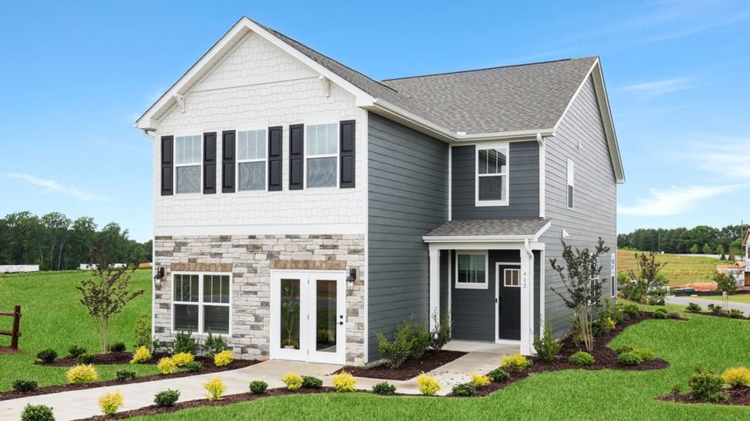 Front exterior of a home in the Sycamore Cove community, located in Woodruff, SC (Image 11).