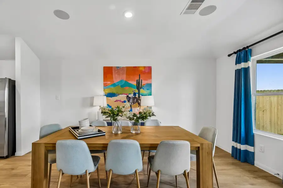 Furnished interior in a model home at The Canopies in Splendora (Image 3).