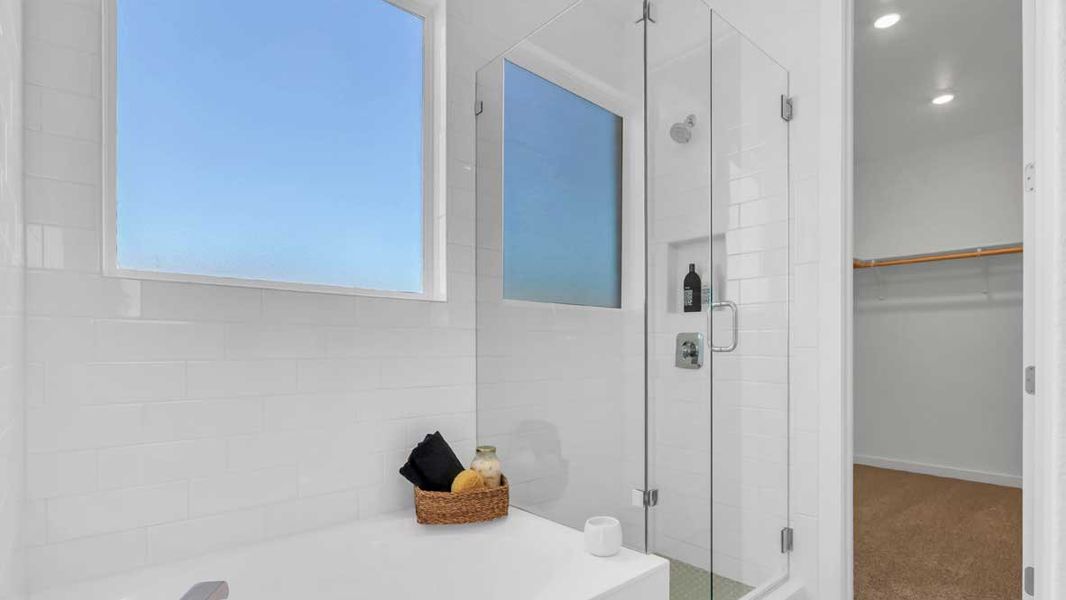 Furnished interior in a model home at Rosenbusch Ranch in Leander (Image 39).