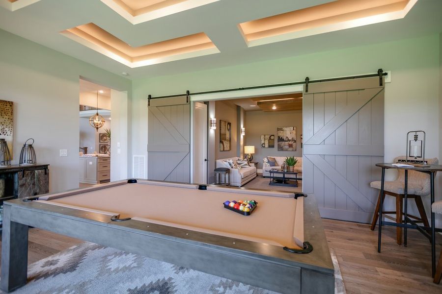 Furnished interior in a model home at Lookaway Farms in Franklin (Image 12).