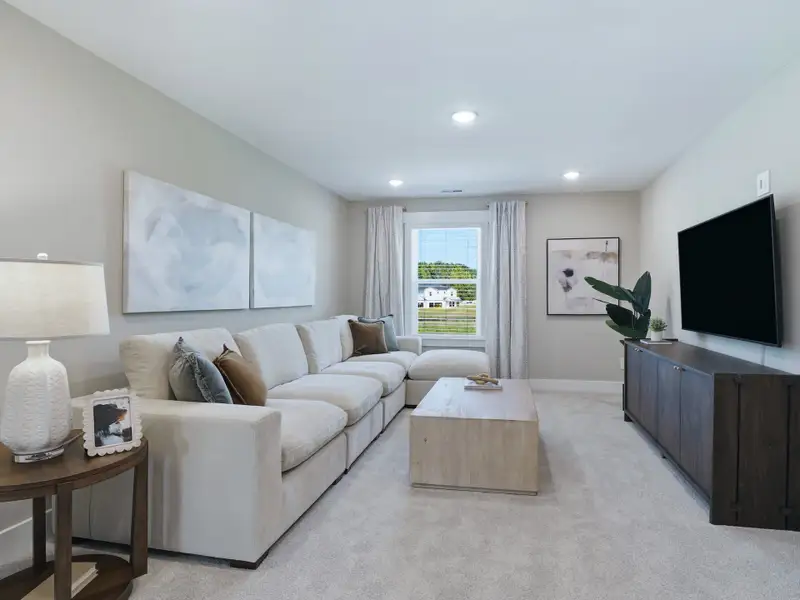 Furnished interior in a model home at Barrow Meadows in Zebulon (Image 12).