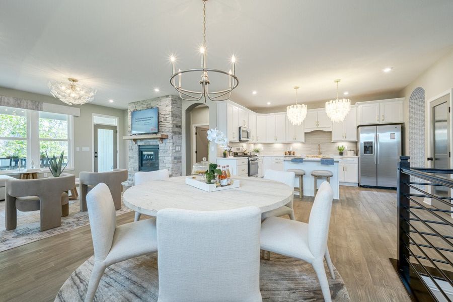 Furnished interior in a model home at Easton Park in Dallas (Image 21).