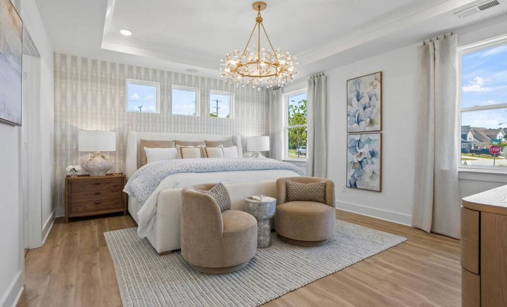 Furnished interior in a model home at Alexander Landing in Mint Hill (Image 38). Furnished interior in a model home at Alexander Landing in Mint Hill (Image 38).
