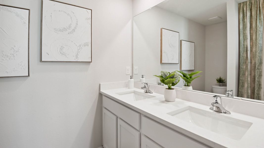 Furnished interior in a model home at Ocala Crossings South in Ocala (Image 20).