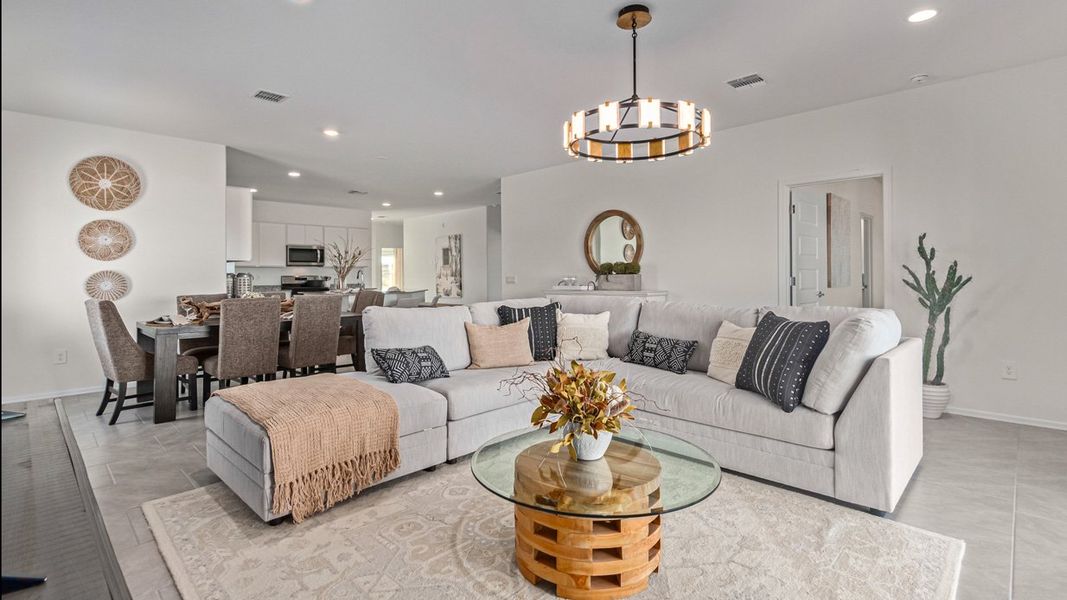 Furnished interior in a model home at Sycamore Vista in Vail (Image 5).