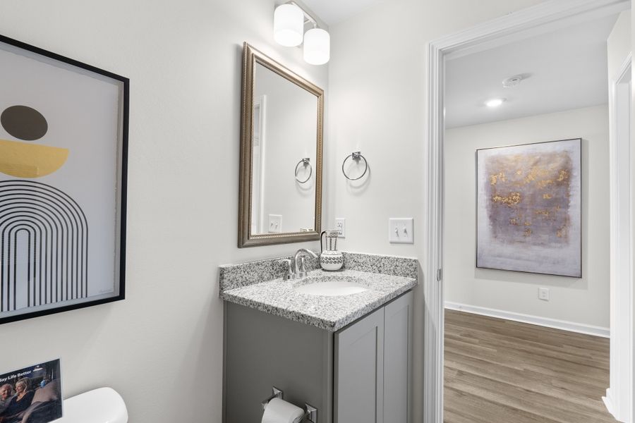 Furnished interior in a model home at Ashton Lakes in Lexington (Image 34).