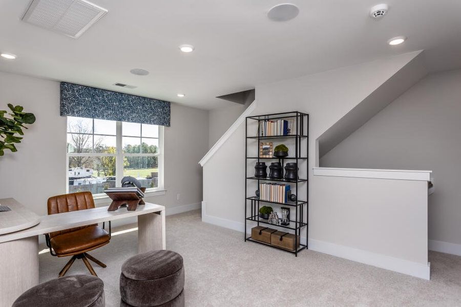 Furnished interior in a model home at Black Forest Pointe in Benson (Image 23).