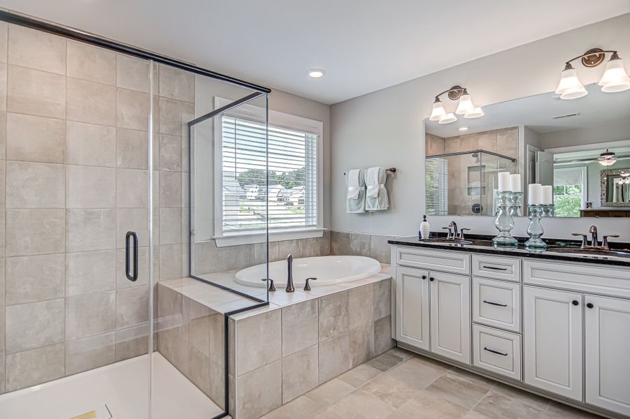 Furnished interior in a model home at Cottages at Piper Village in Trinity (Image 10).