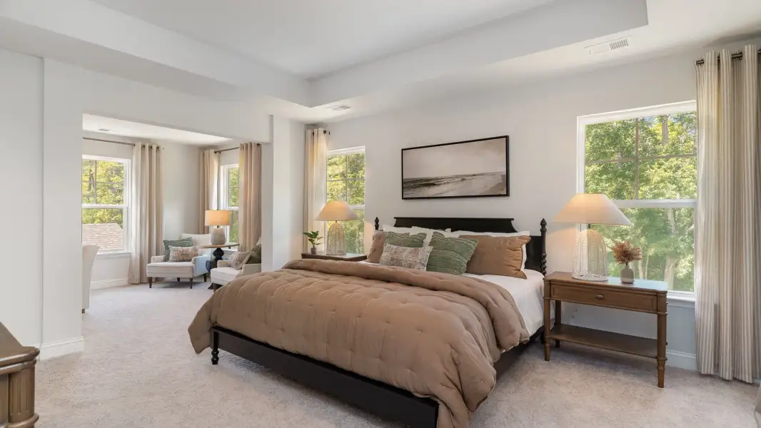 Furnished interior in a model home at Kingston Preserve at Brookhaven in Conway (Image 7).