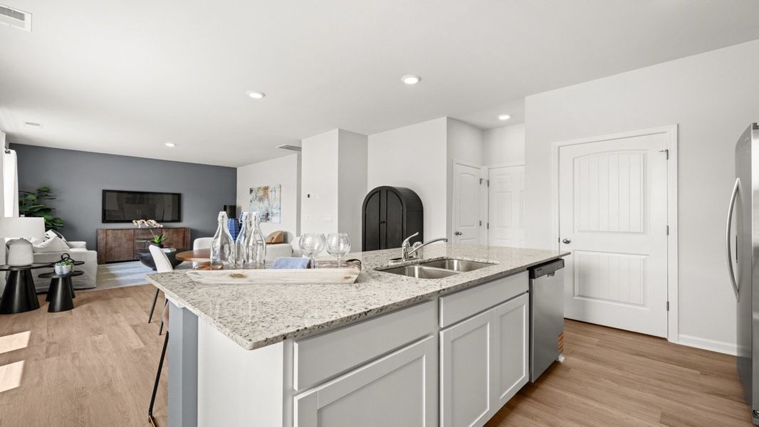 Furnished interior in a model home at Oakleigh Glen in Dallas (Image 9).