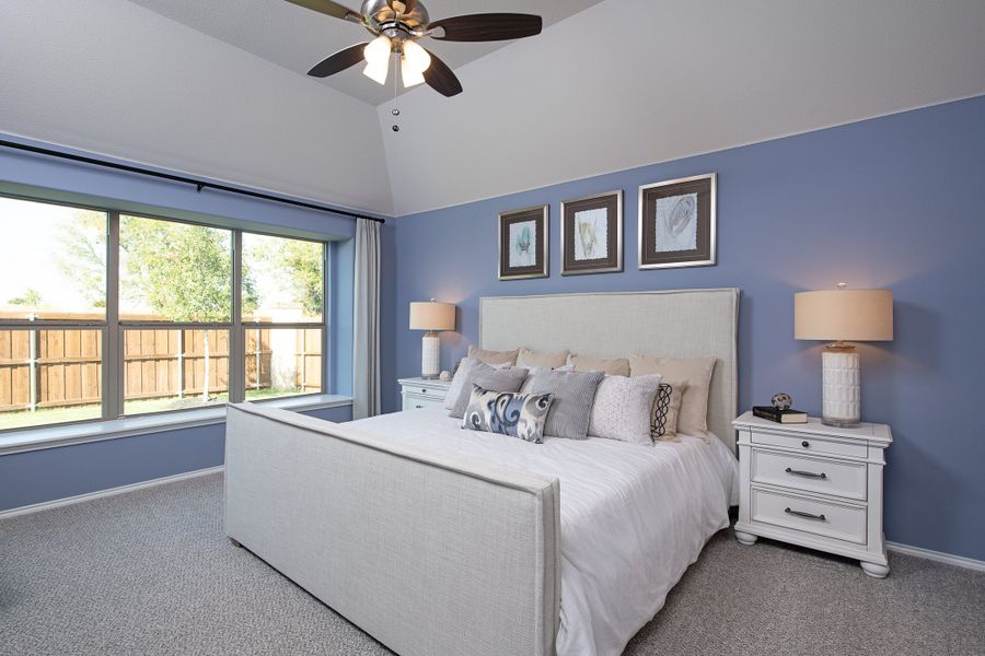 Furnished interior in a model home at Chisholm Hills in Cleburne (Image 28).