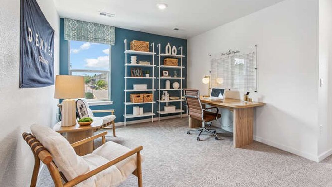 Furnished interior in a model home at Arcadia in Denver (Image 21).