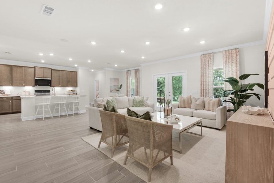 Furnished interior in a model home at Las Colinas in Milton (Image 5).