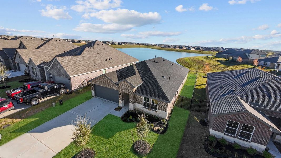 Aerial view of the Lago Mar community in Texas City, TX, showing layout and nearby surroundings (Image 1).