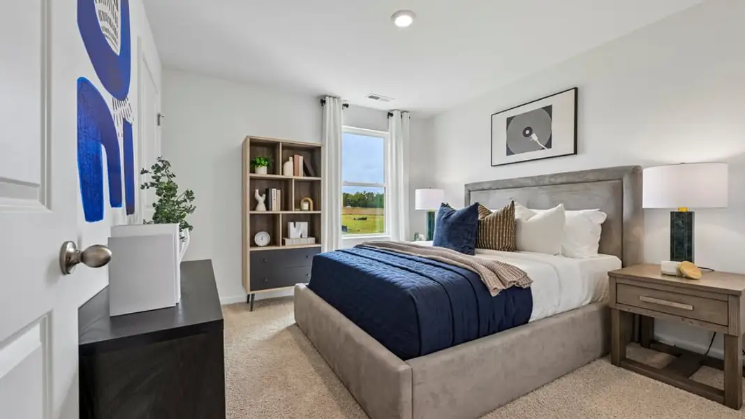 Furnished interior in a model home at Collins Ridge in Hillsborough (Image 39).