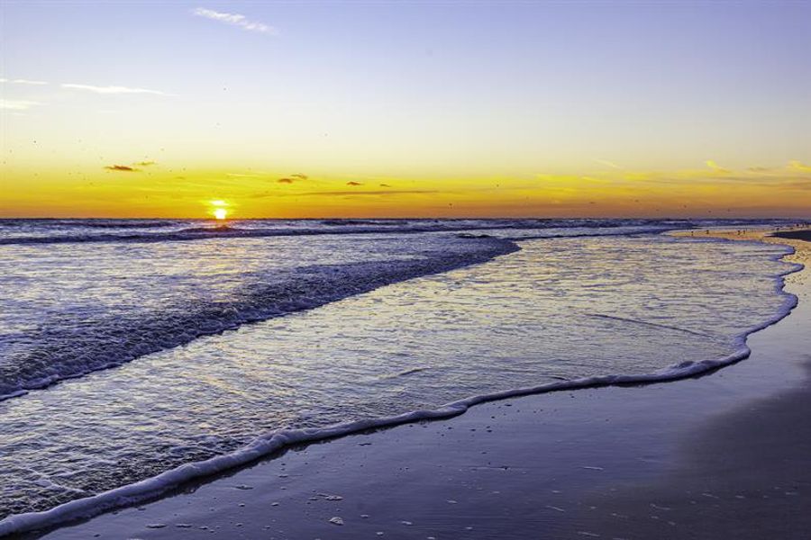Sunset strolls on the Gulf Coast, just a short drive away. Sunset strolls on the Gulf Coast, just a short drive away.