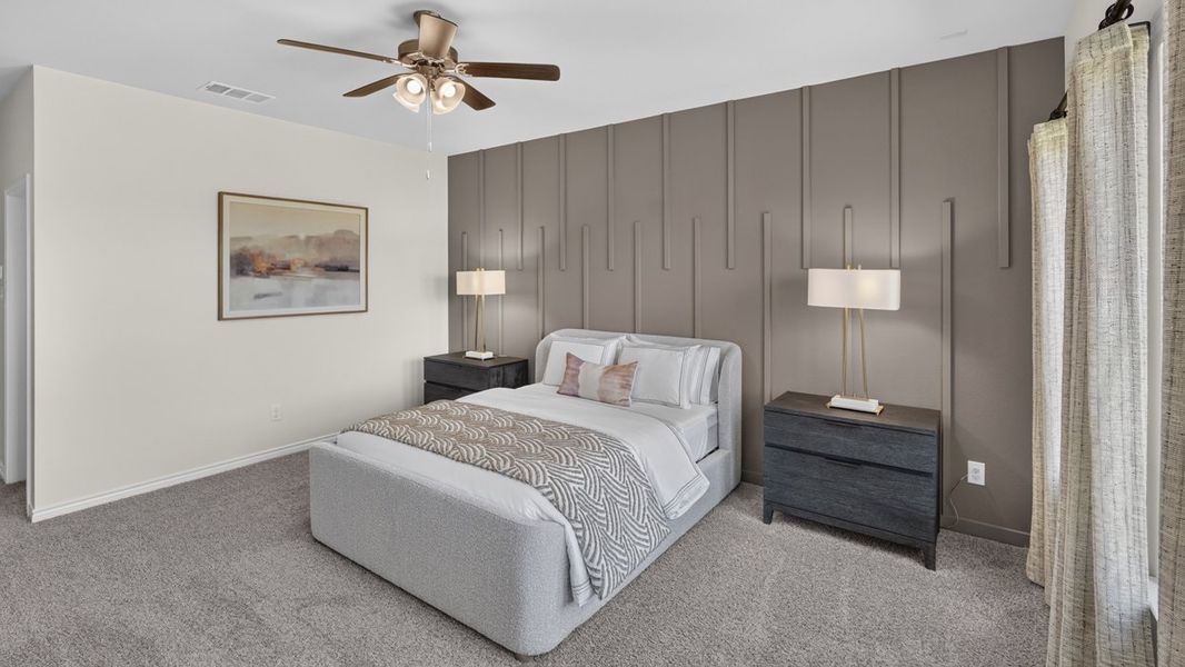 Furnished interior in a model home at Windchime in Celina (Image 24). Furnished interior in a model home at Windchime in Celina (Image 24).
