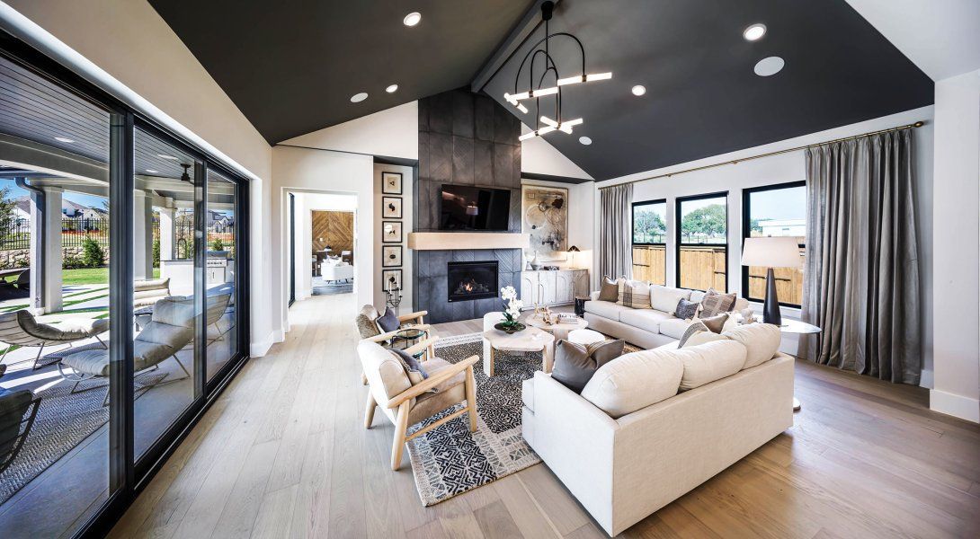 Furnished interior in a model home at Windsong Ranch in Prosper (Image 28).