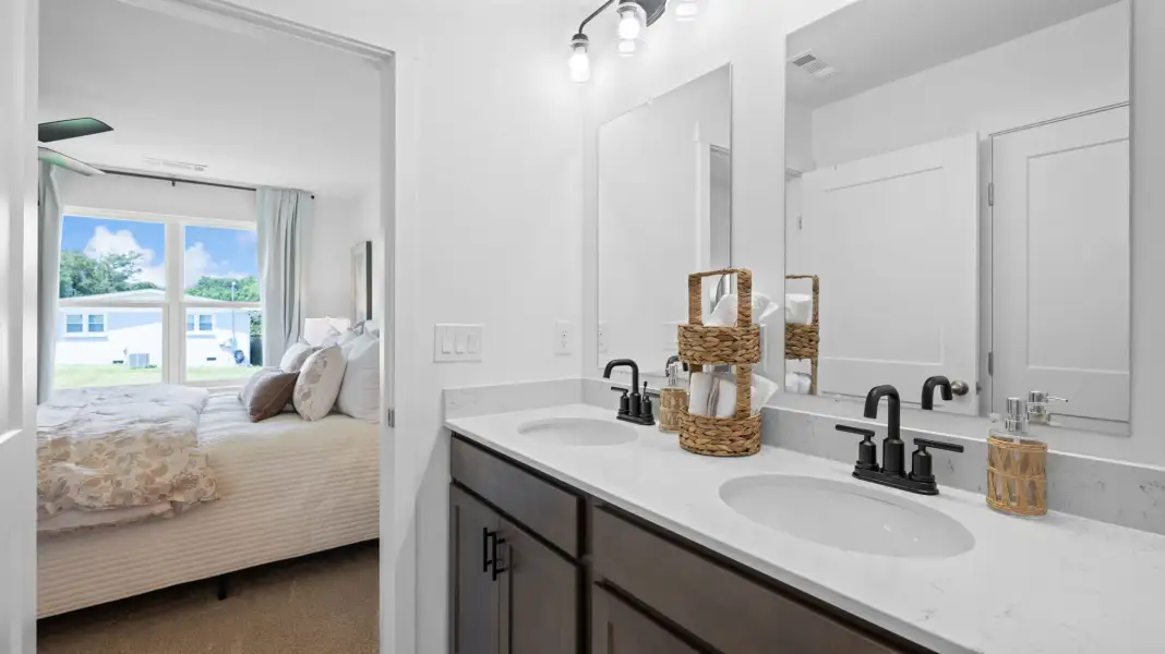 Furnished interior in a model home at The Eleuthera in Chattanooga (Image 8).