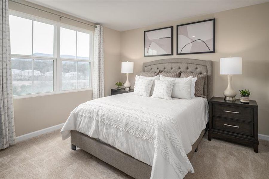 Furnished interior in a model home at Dillon Lakes in Charlotte (Image 8).