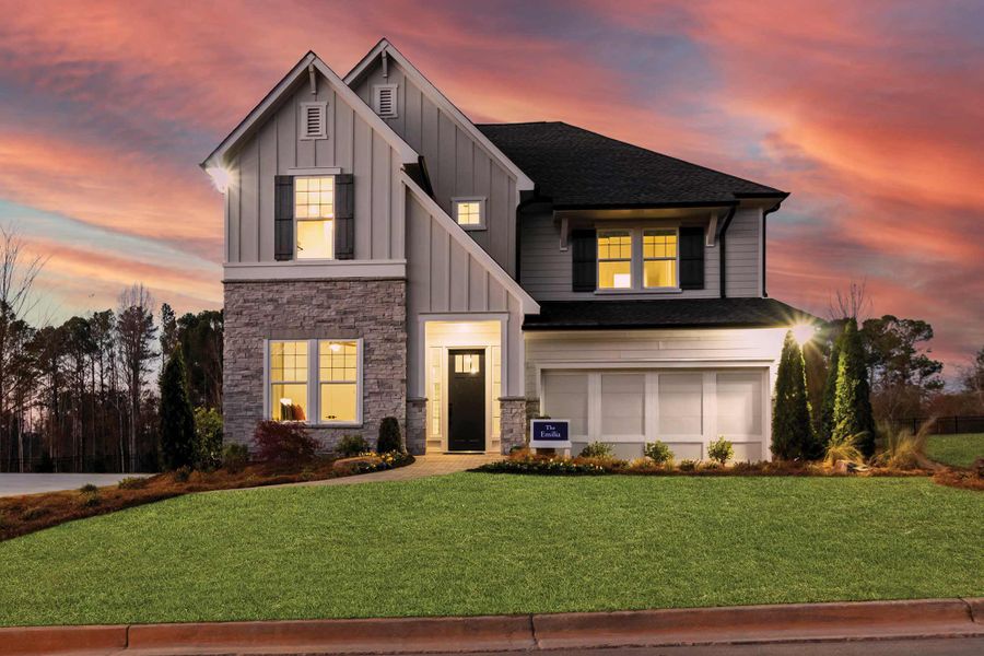 Front exterior of a home in the Havencroft community, located in Woodstock, GA (Image 12).