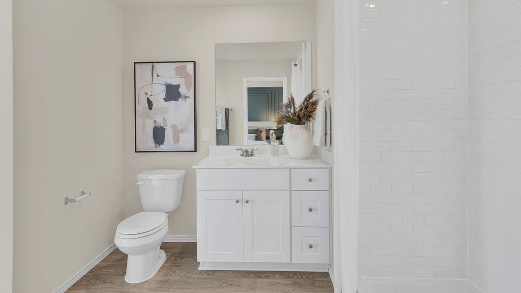 Furnished interior in a model home at Sunset Oaks in Maxwell (Image 32).