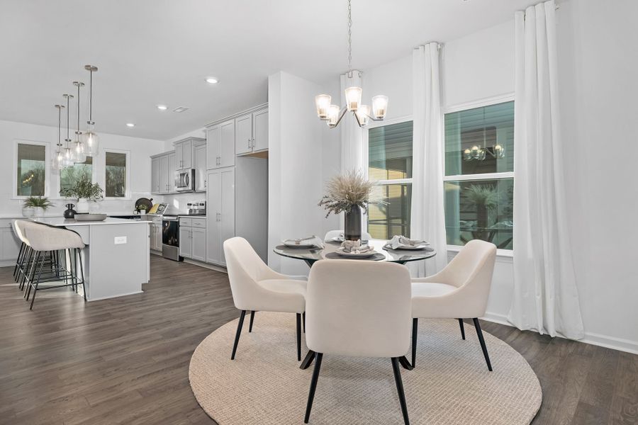 Furnished interior in a model home at Whispering Hills in Locust (Image 6).