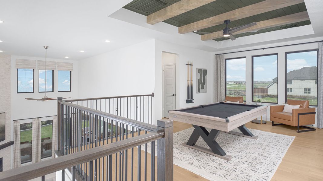 Furnished interior in a model home at Mosaic 50' in Celina (Image 12).