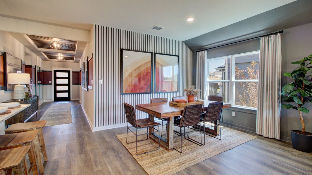 Furnished interior in a model home at Cloud Country in New Braunfels (Image 17).