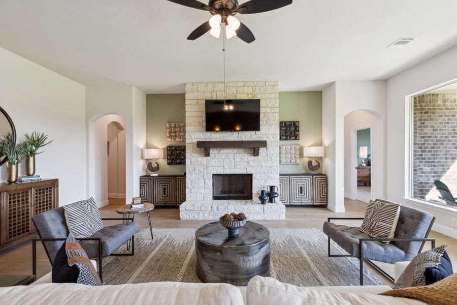 Furnished interior in a model home at Massey Meadows in Midlothian (Image 17).