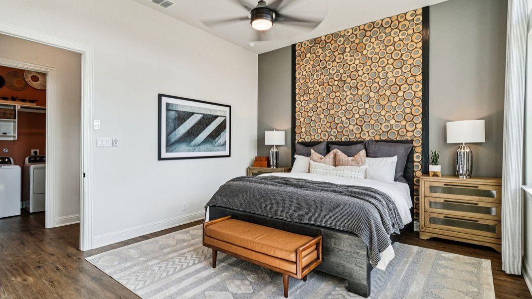 Furnished interior in a model home at Meyer Ranch – Premier in New Braunfels (Image 47).