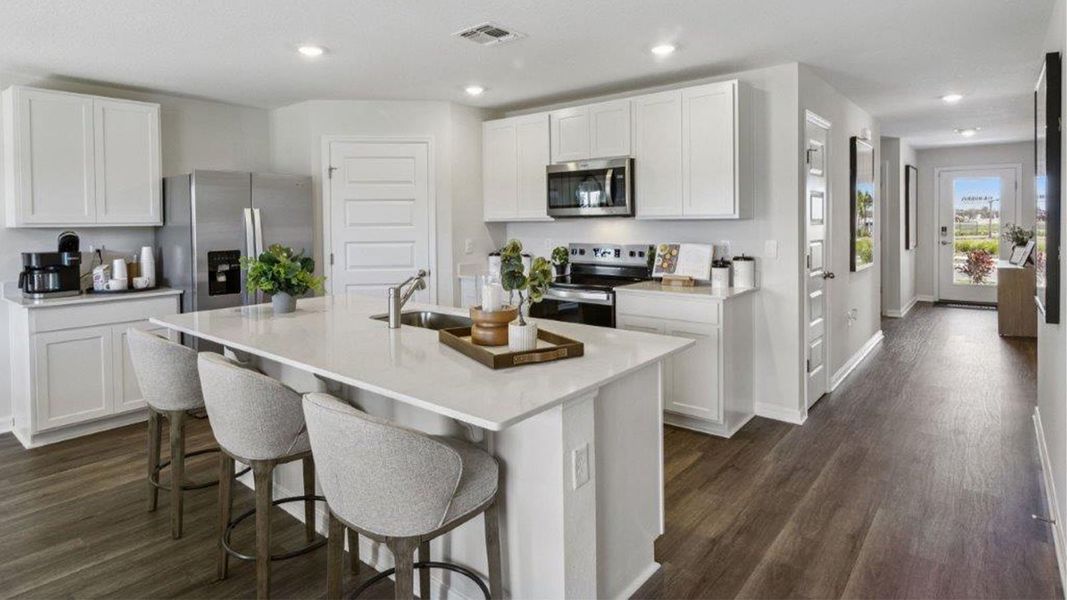 Furnished interior in a model home at Willowbrook South in Winter Haven (Image 8).
