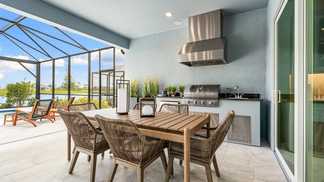 Furnished interior in a model home at Esplanade at Coasterra in Palmetto (Image 27).