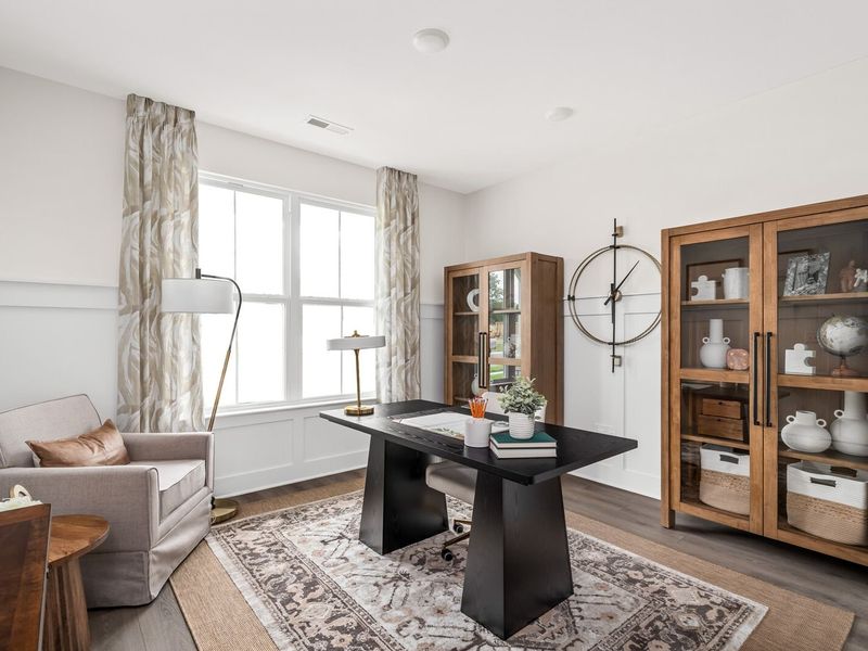 Furnished interior in a model home at Woods Crossing in Gallatin (Image 17).