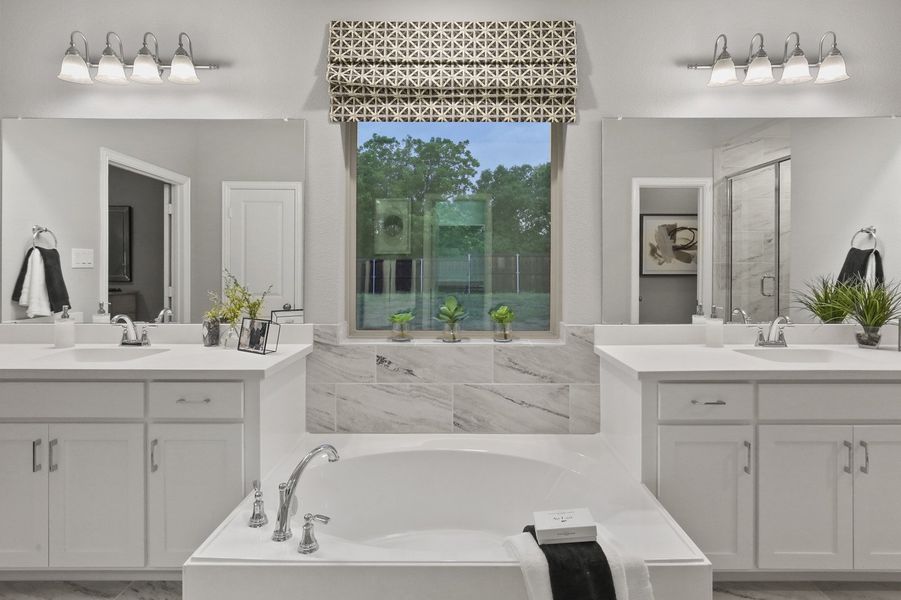 Wildridge 50s Model Plan 1521 Master Bathroom by American Legend Homes