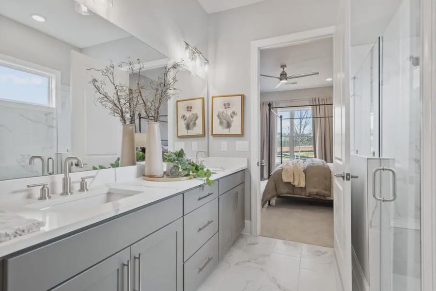 Furnished interior in a model home at The Reserve at Bells Ferry in Kennesaw (Image 55).