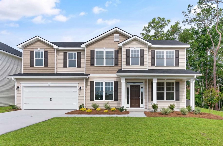 Front exterior of a home in the Covington Pointe community, located in Brunswick, GA (Image 2). Front exterior of a home in the Covington Pointe community, located in Brunswick, GA (Image 2).
